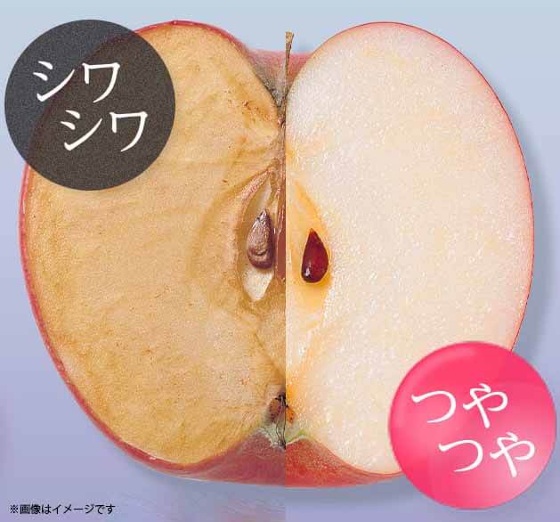 マキアレイベル　ミクロンウォーター　りんご比較