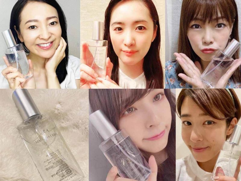 マキアレイベル　ミクロンウォーター　インスタ　コラージュ