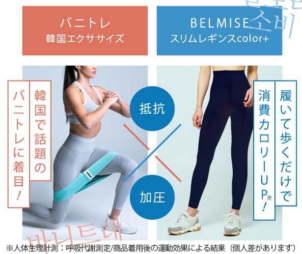 スリムレギンス　バニトレ×ベルミス